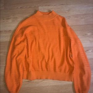 Forever 21 Orange Turtleneck Sweater
